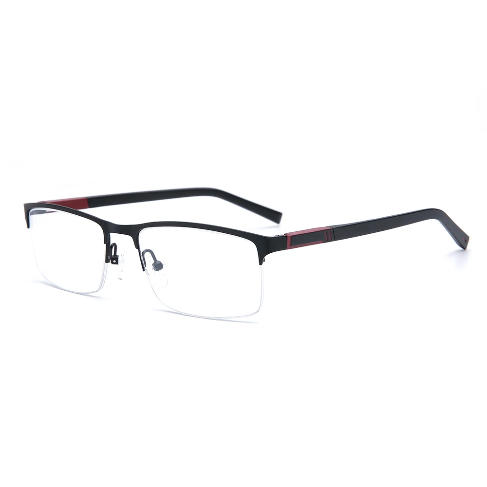 

18717 Prescription hlaf glass eyewear frame eyeglasses for men, As picture or custom colors