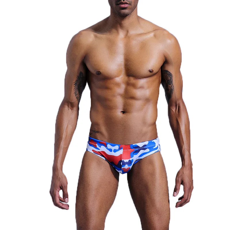 

Wholesale Custom Digital Print Sublimation Mens Underwear Swim Briefs Trunks Swimsuit Quick Dry Swim high quality beachwear, Shown