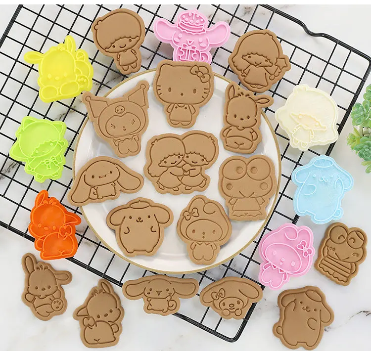 

Press-Type Baking Tools Christmas Cute Cookie Press Mold Cookie Cutters Biscuit Mold