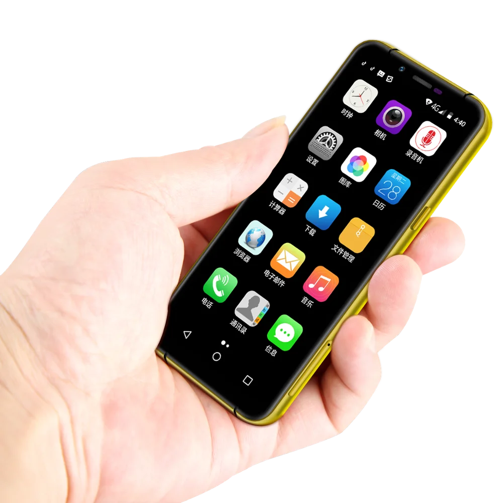 

2020 smallest smartphones H06 4G android mobile phone 3.46 inch HD screen with face recognition dual card double standby