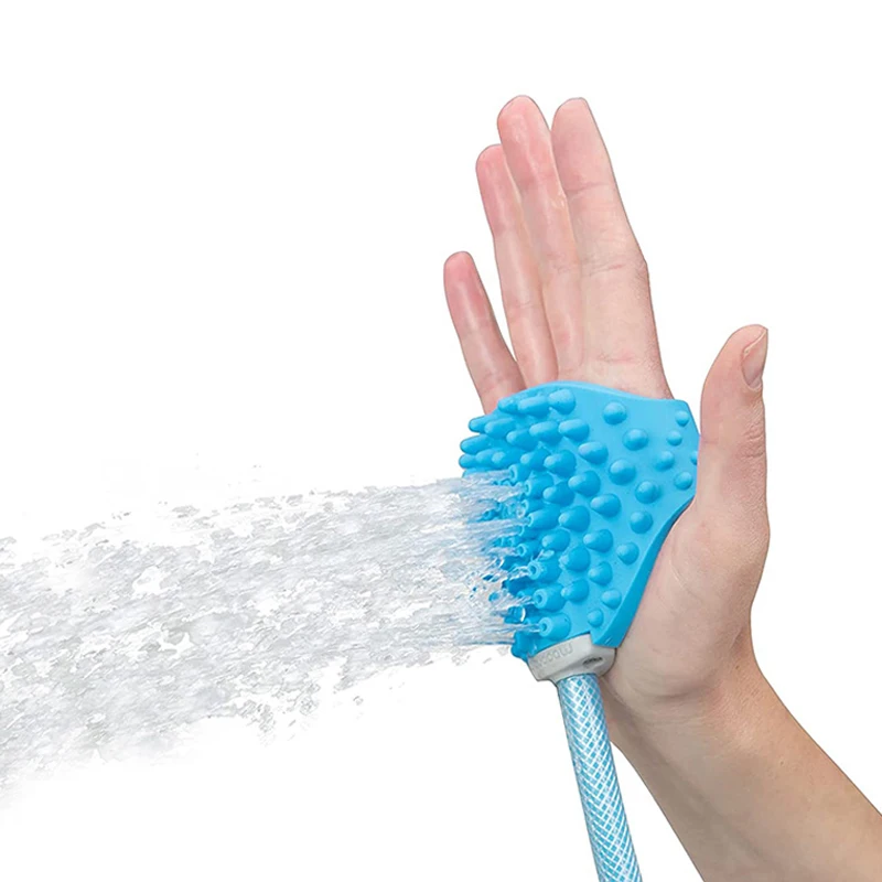 

Dog Bath Brush Pet Bathing Massaging Tool Sprayer Scrubber Tool Pet Cleaning Dogs Cats Pet Grooming Products