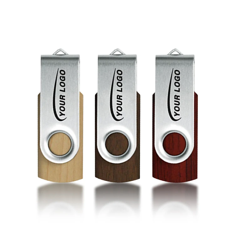 

Promotional Wooden Swivel USB flash drive 2.0 3.0 8GB 16GB Pendrive 32GB 64GB 128GB custom Logo Flash Drive wooden USB