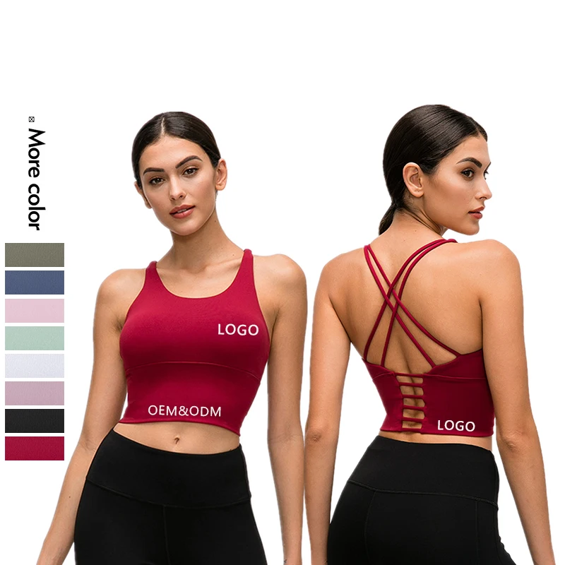 

Xsunwing Wholesale Fitness jersey nu sport yoga soutien-gorge vuori LL lemon ensemble tailleur femme woman plus size sports bras, 8 colors