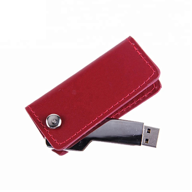 

Metal Manufacturer Leather Case Memory Stick Key Flash Memory 8GB Pen Drive USB Flash Drive