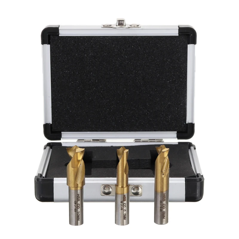 3pcs HSS Cobalt Spot Weld Drill Bit