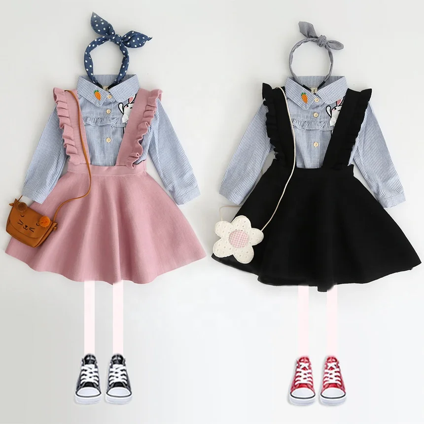 

2021 New Baby Girl Sweater Dress Kid Autumn Dress Children Knit Overalls Dress