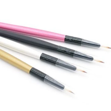 

Good Quality Makeup Water Activated Eyeliner Brush, Black white pink golden