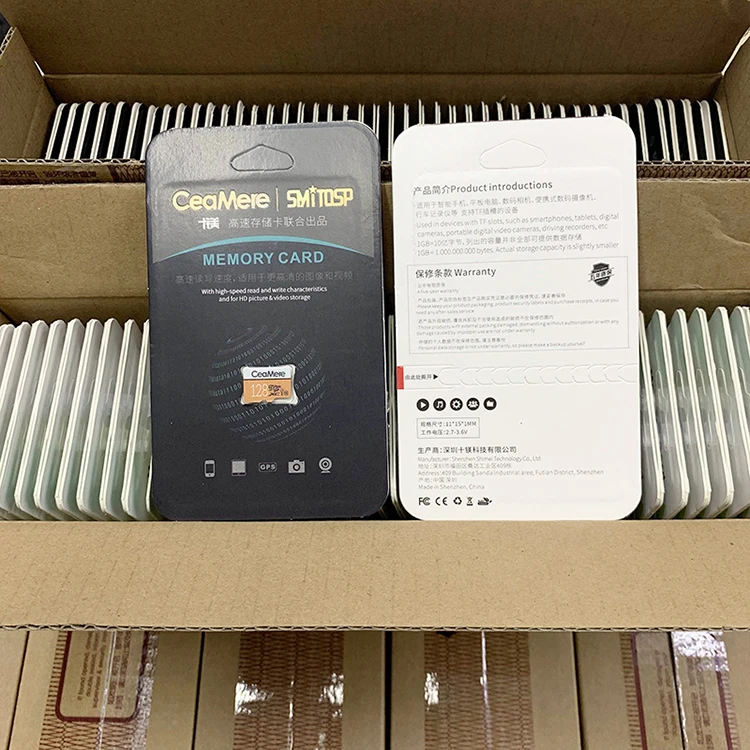 Ceamere White Red Micro Memory SD Cards 128GB Speicherkarte TF Memoire Carte 4GB 8GB 16G 64GB 256GB 128GB Micro Kort SD Card