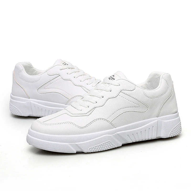 

2019 Women White Sneakers High Heel Casual Flats Ladies Vulcanized Shoes Fashion Black Autumn Sneakers Zapatos Mujer