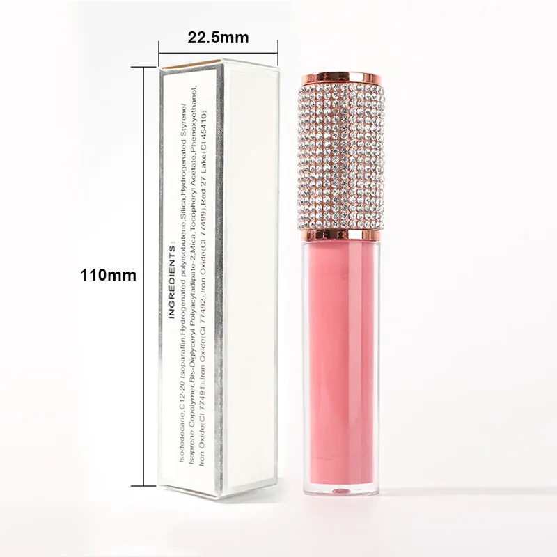 

wholesale custom logo long lasting private label custom color matte liquid diamond lipgloss, 38-colors