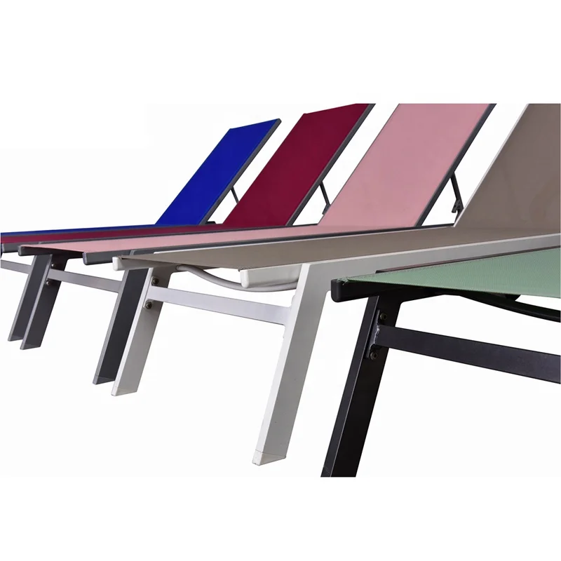 
Hot Sale Professional OEM Factory Waterproof Outdoor Hotel Poolside Furniture Alum Chaise Lounge 