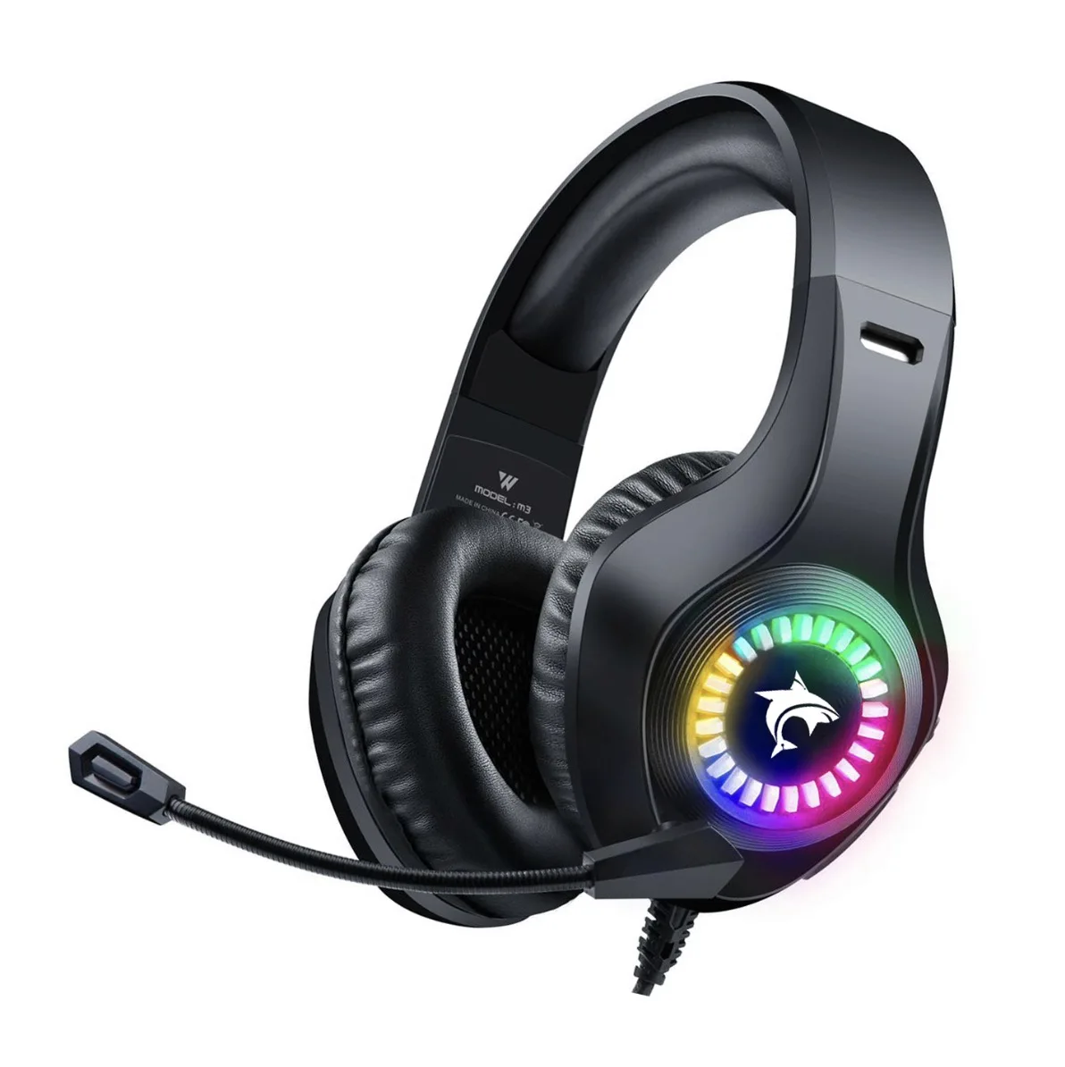 

Gaming earphone over ear headband gamer headphone with RGB hot sales 2020 new design factory price free samples games headset