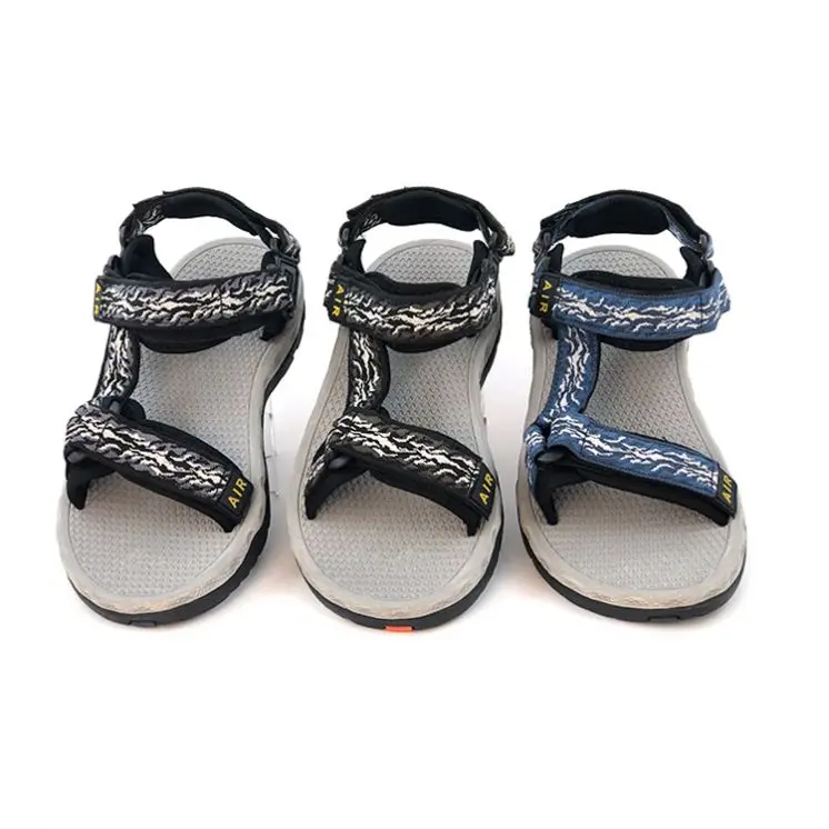 

sandalias Webbing New Cheap Man Quality Summer Beach Sport Rubber Sandal Black 2021