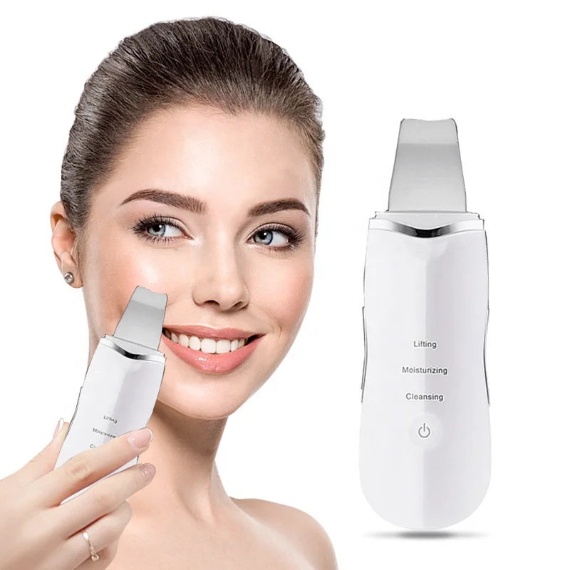 

Acne Extractor ultrasonic scaler professional skin scrubber for home use, Black, pearl rice white