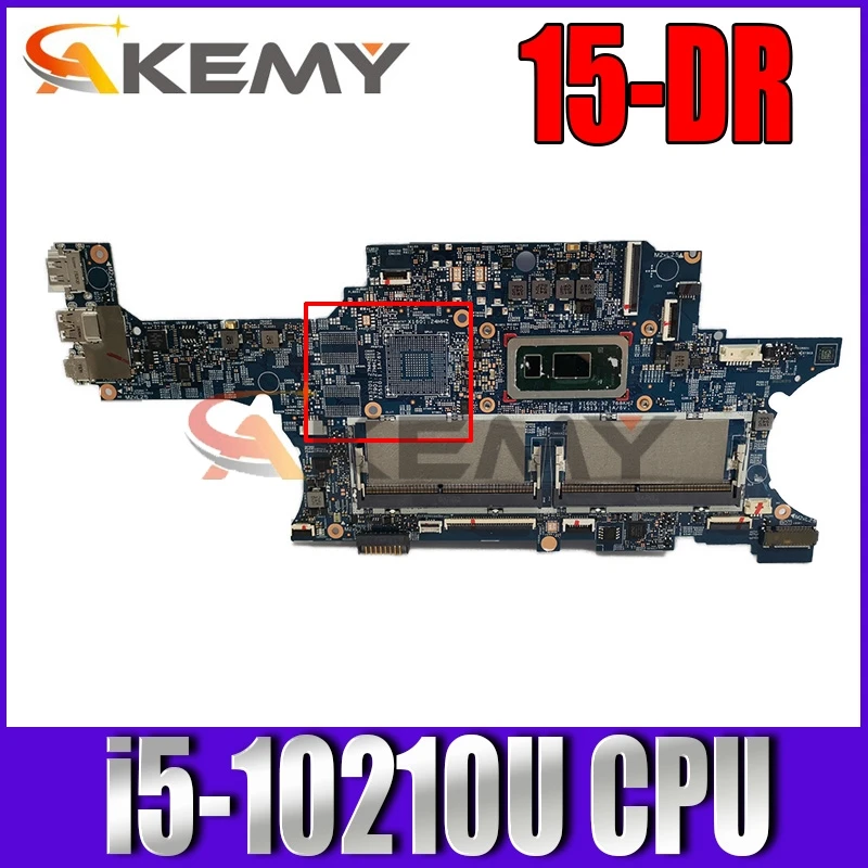 

AKEMY FOR HP X360 15-DR laptop motherboard mainboard 18748-1 L72201-601 with SRGKY i5-10210U CPU tested 100% OK