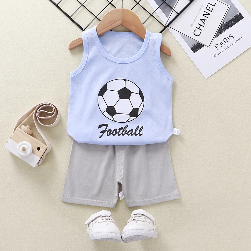 

Summer children's short-sleeved shorts suit cotton t-shirt men and women baby suit