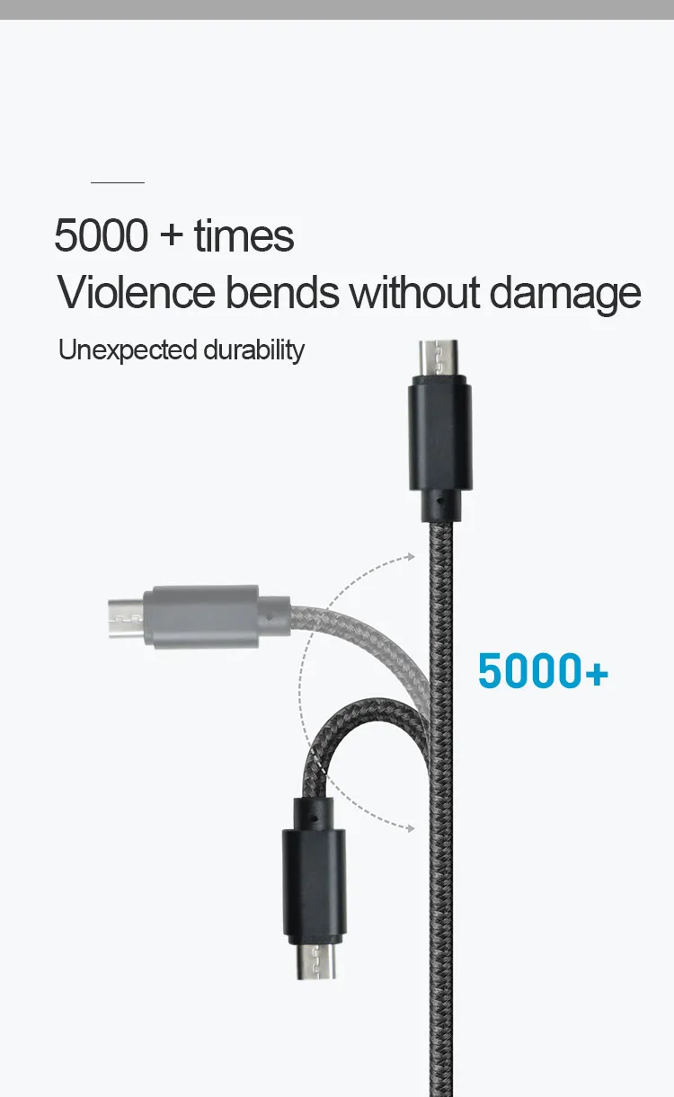 SIPU Wholesale Quality For iPhone USB Cable Charger 2M Micro type c USB Data Cable For Samsung Android mobile - ANKUX.COM
