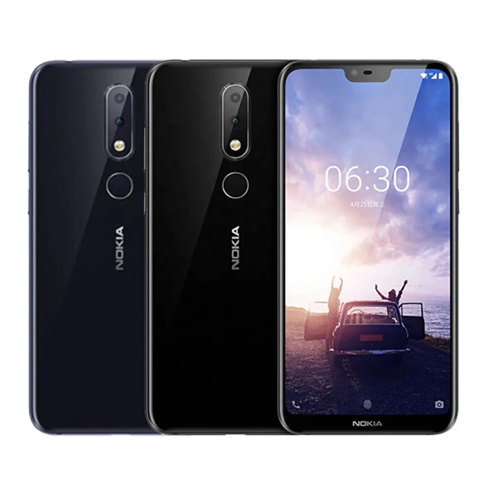 

For Nokia 6.1 Plus 5.8" 4GB 64GB 16MP 2160P Fingerprint Smartphone X6 Dual SIM Unlocked Mobile Phones