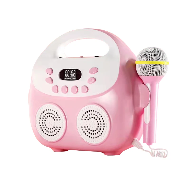 

Mini Portable Kids Karaoke Machine Microphone USB KTV Singing Musical Toys For Kids With 2 Microphone