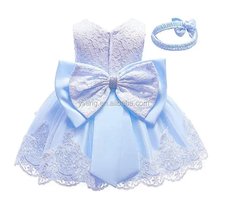 Fashion Girl Cute Bow Princess Dress Sleeveless Birthday Mesh Breathable Princess Dress