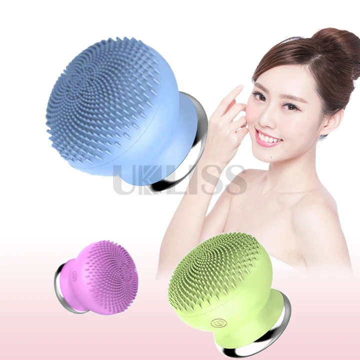 

2021 Dropshipping Waterproof Facial washing instrument USB charging washing instrument Mini face Brush, Pink,black,red