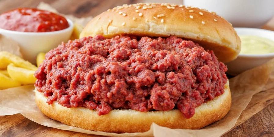 Za'atar and lemon seasoned ground beef