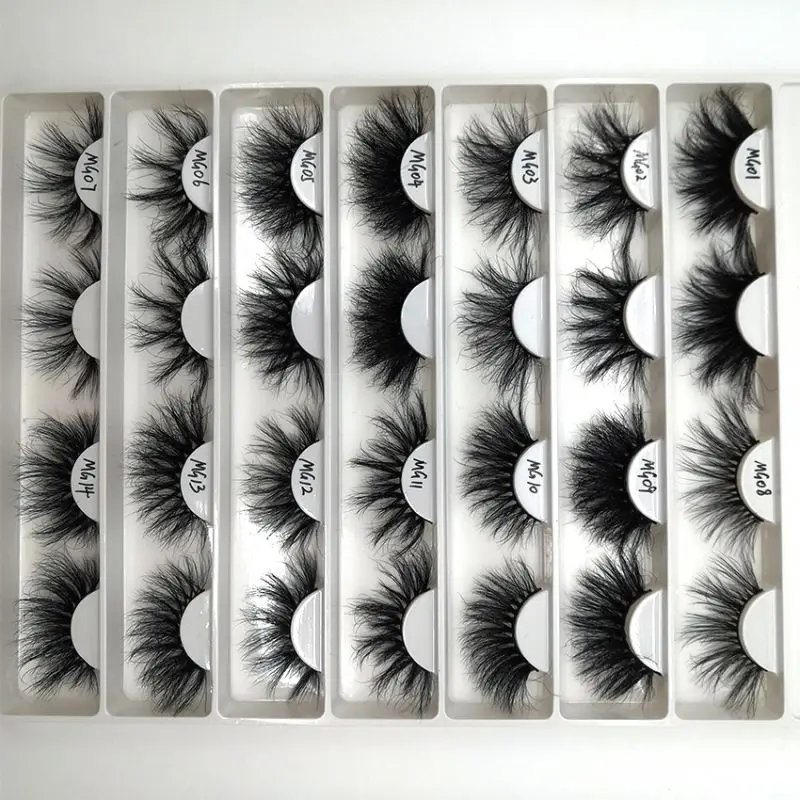 

25mm mink eyelash vendor real mink fur handmade 3d 25mm mink eyelash fluffy dramatic lashes and custom logo box, Natural black