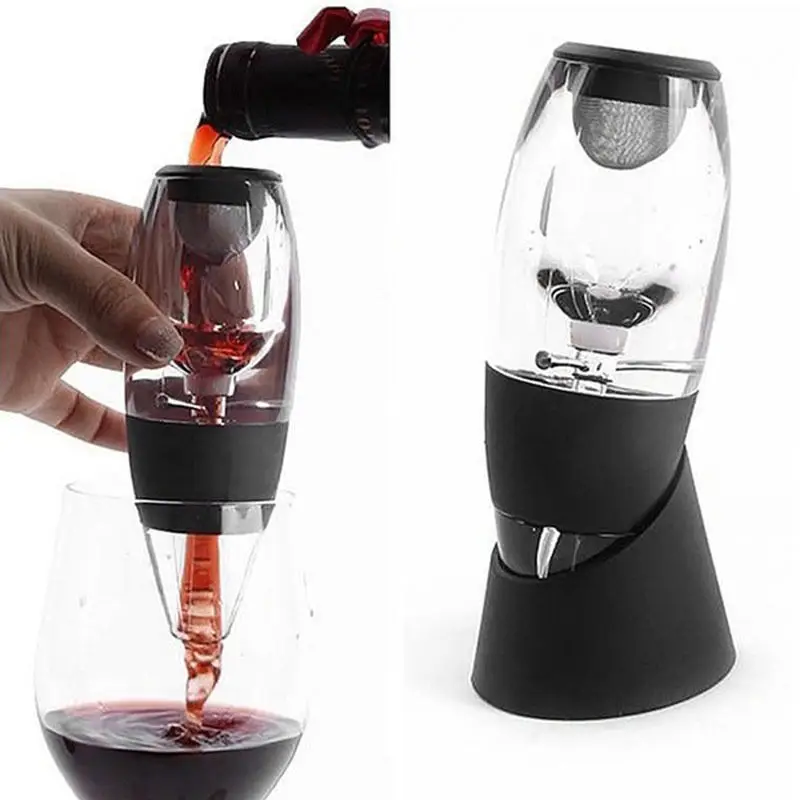 

Latest Design Professional Luxury Wine Aerator Decanter Pourer, White