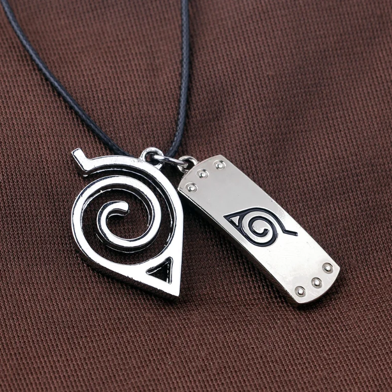 

Wholesale newest Konoha logo cartoon character student necklace personalized cartoon anime naruto necklace cosplay