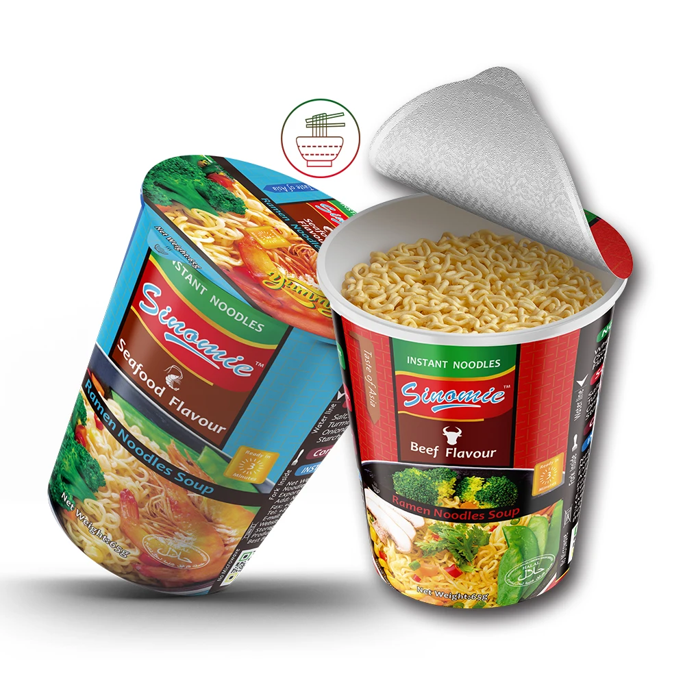 
SINOMIE Professional And OEM Factory Ramen With HALAL Cup Instant Noodles 