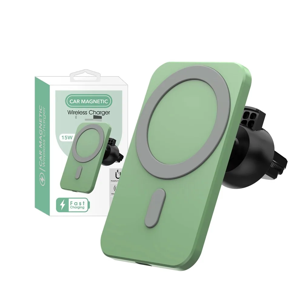 

15w Car Magnetic Mount for iphone 12 Fast Charging Wireless Charger Wireless Fast Charger Mount Magnetic Car Wireless Charger