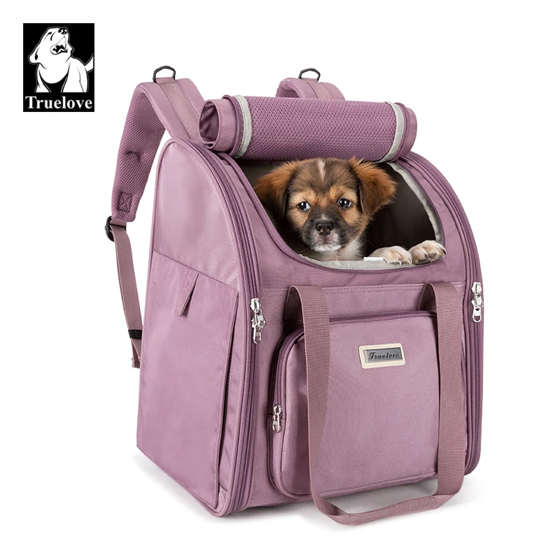 

Truelove high quality pet carrier backpack puppy cat travel luxury waterproof portable foldable cat pet carrier bag, 4 colors