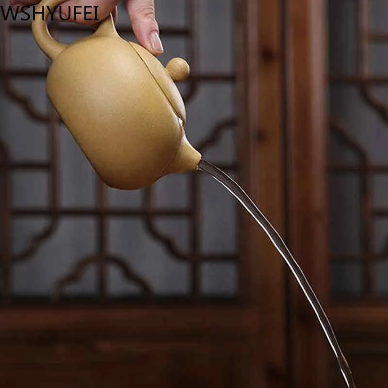 

Yixing tea pot purple clay xi shi teapots ore beauty chinese kettle 188 Ball hole filter Purple sand Tea set custom gifts