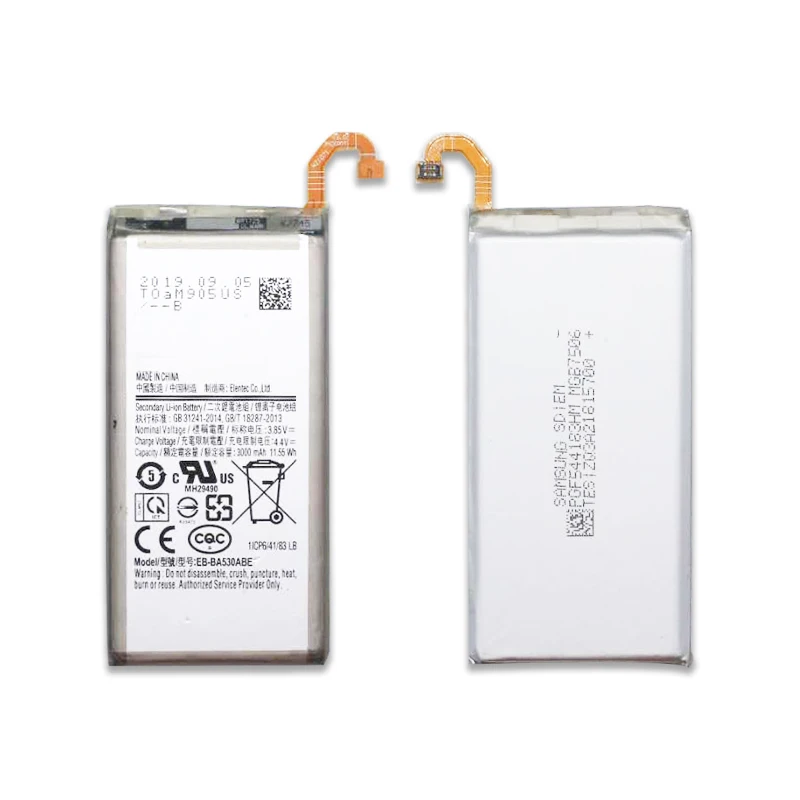 

Original Battery battery for Samsung EBBA530ABE A530 A8 2018 SMA530 Li ion battery for samsung 3000mAh