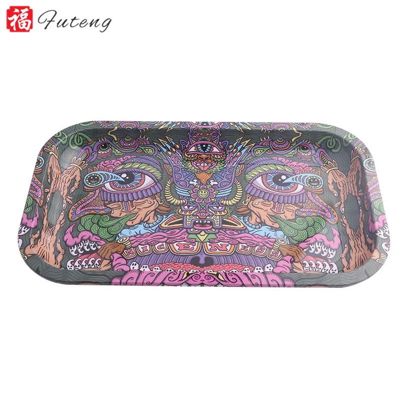 
Futeng good quality Custom Logo metal rolling tray wholesale tray 