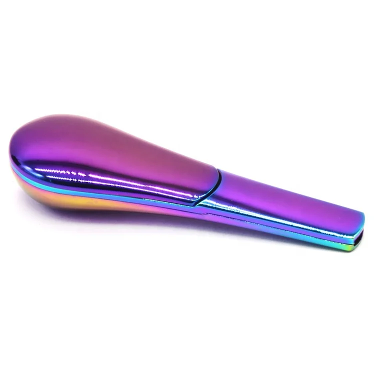 

Colorful Scoop-shaped With Cover Zinc Alloy Smoking Pipe Gift Box Creative Detachable Spoon Shape Metal Pipe, Picture