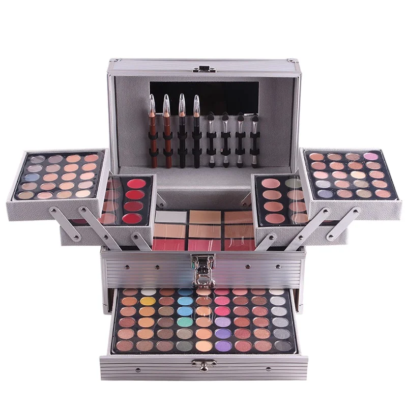 

Hot selling Makeup 133 Colors Miss Young Aluminum Box Eyeshadow Palette Makeup Makeup Palettes, Colorful