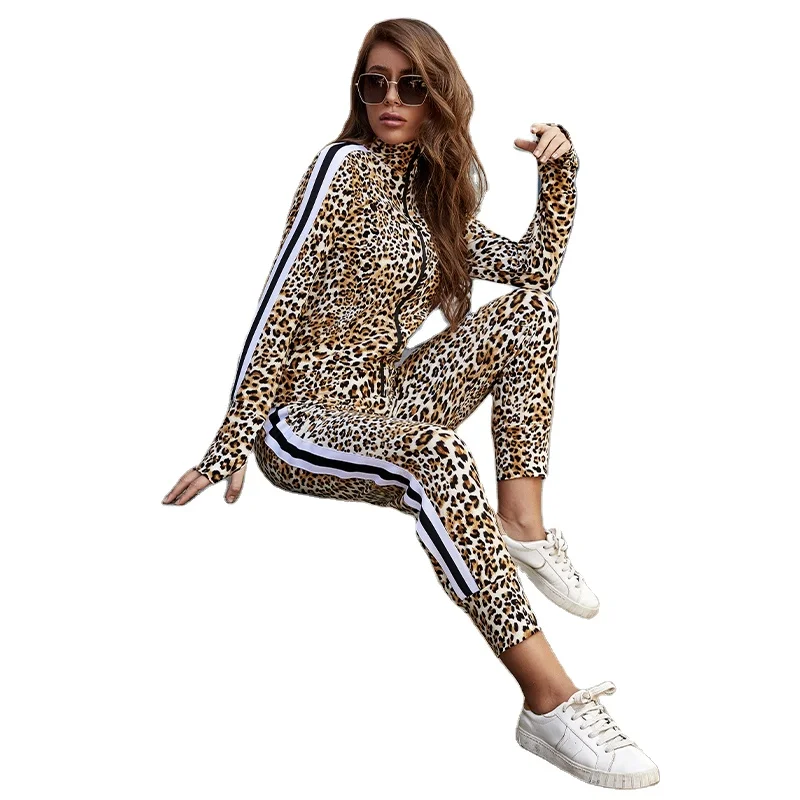 

rLM040 tracksuits two piece pants sets women long sleeves rompers sportswear athletic casual suits, Shown