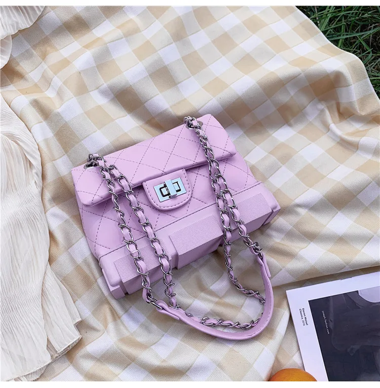 

Personality Ladies Sole Shaped Shoulder Armpit Bag Embroidery Women Quilted Chains Hand Bags Chic Luxury 2021 Handbags for Women