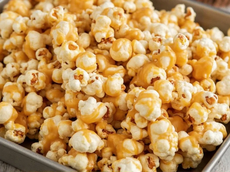 homemade caramel popcorn