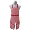 Adjustable Cafe Waiters Customized Logo Work For Men Kitchen Aprons With Pocket