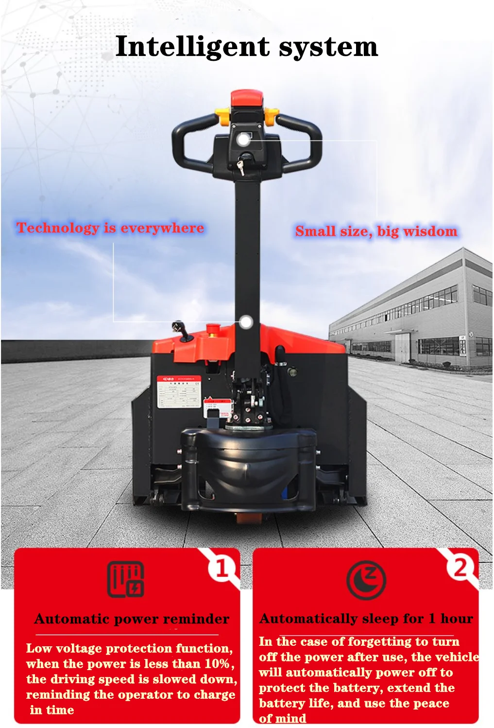 All Rough Terrain Electric Pallet Truck 1.5 Ton Pallet Truck Electric