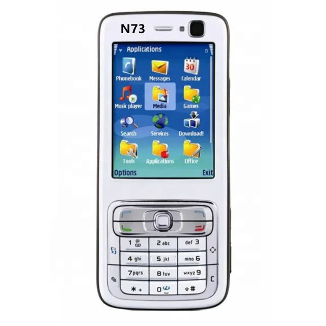 

Free Shipping Hot Selling Cheap Simple Classic Bar GSM Mobile Cell Phone On Sale 2.4inch Display For Nokia N73 By Postnl, Black,white,