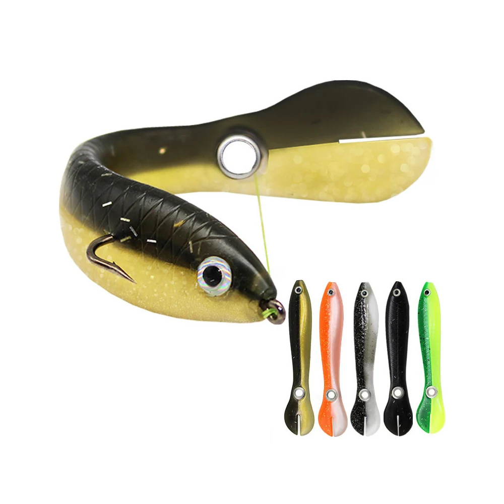 

Leading 6g 10cm Soft Loach Lure Bionic PVC Fishing Lures 3D Eyes Hight Quality Fish Bait, 5 colors floating lures