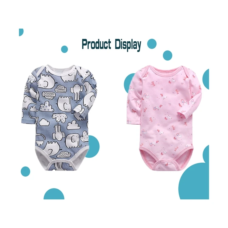 

Wholesale baby boy girl casual rompers one piece cotton cute baby jumpsuit onesie long sleeve newborn baby clothes, Multiple colour are available