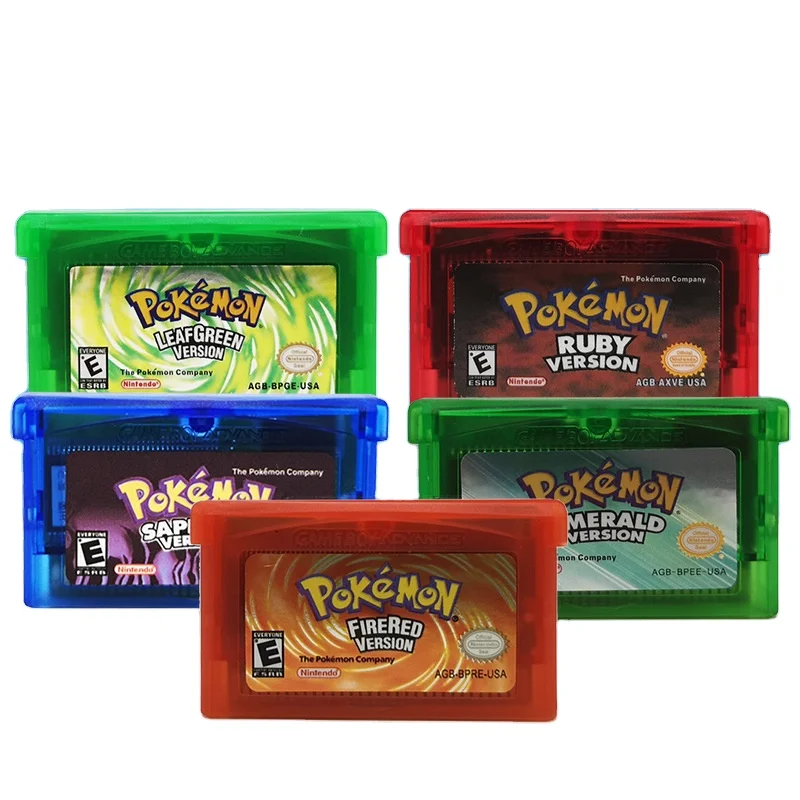 

Video Games Card for GBA GBC Pokmone Game 5 Edition English language Gba Game Card/
