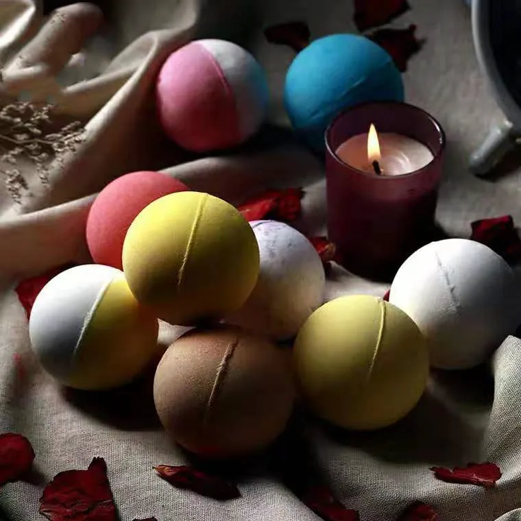 
natural children bath bombs packaging paper gift christmas lavender bath bomb 100mg box set for kids with toys 