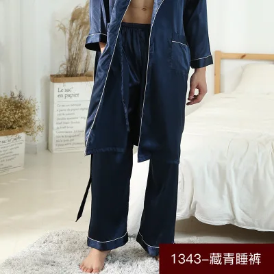 

Fast shipping wholesale pajamas pants satin silk men sleepwear bottom