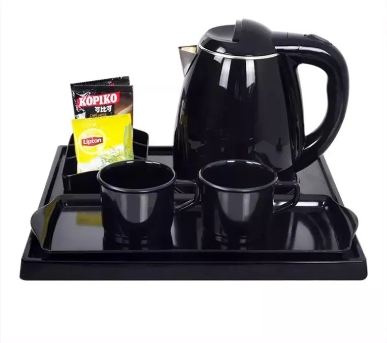 
Sachikoo 1.2L hotel hot sell Double deck hotel professional electric kettle set with tray  (60270153158)