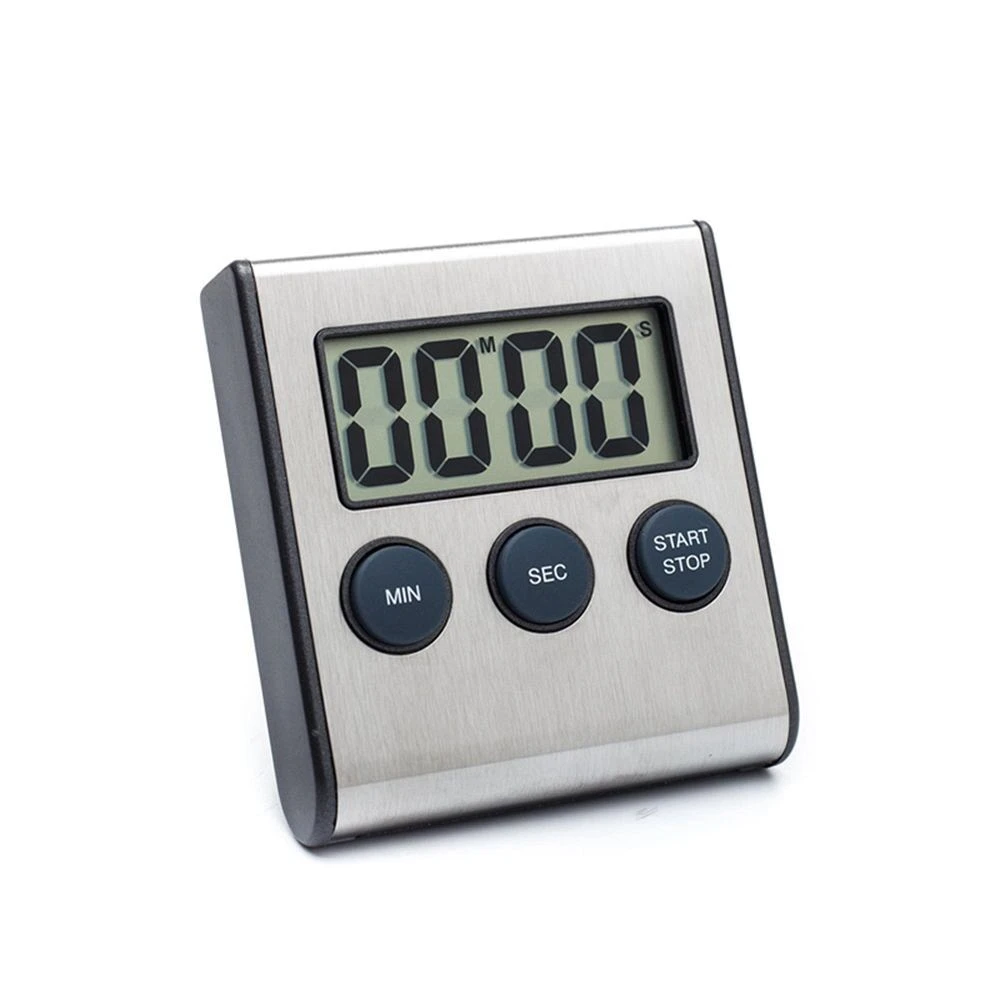 

Simple Timer Magnet Digital Stainless Steel Mini Kitchen Timer